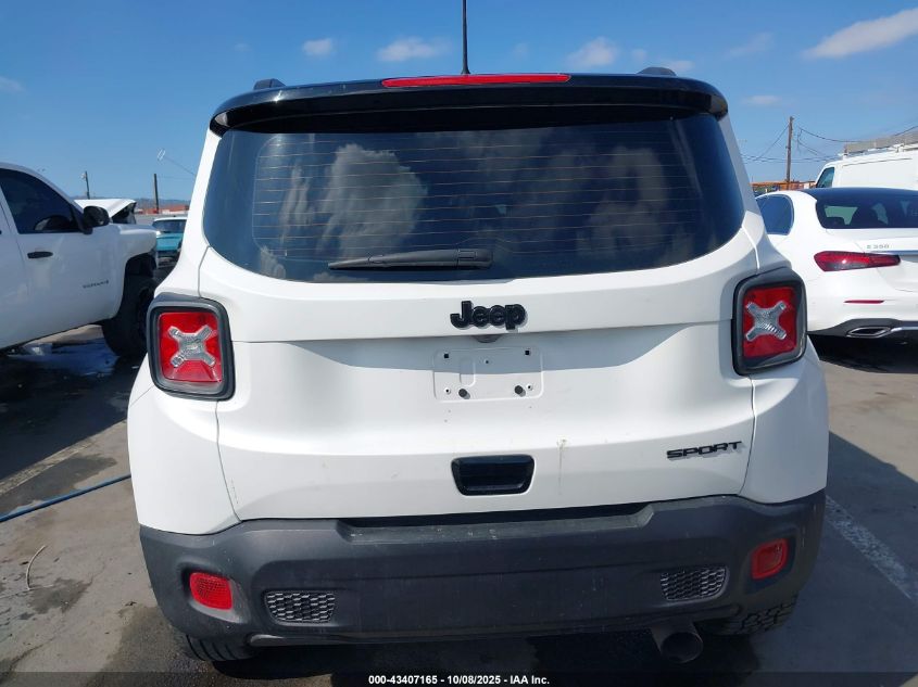2020 Jeep Renegade Sport Fwd VIN: ZACNJAAB7LPK95599 Lot: 43407165