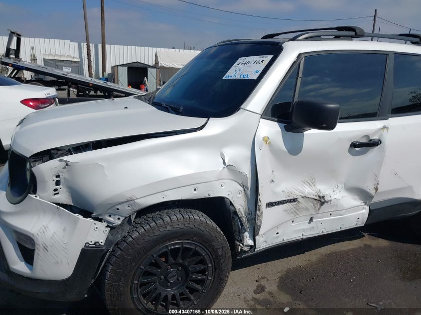 2020 Jeep Renegade Sport Fwd VIN: ZACNJAAB7LPK95599 Lot: 43407165