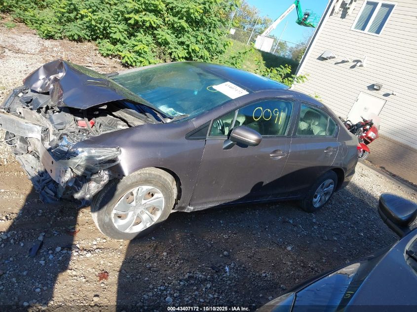 2015 Honda Civic Lx VIN: 19XFB2F51FE250091 Lot: 43407172
