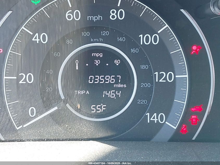 2016 Honda Cr-V Ex-L VIN: 2HKRM4H79GH682782 Lot: 43407184