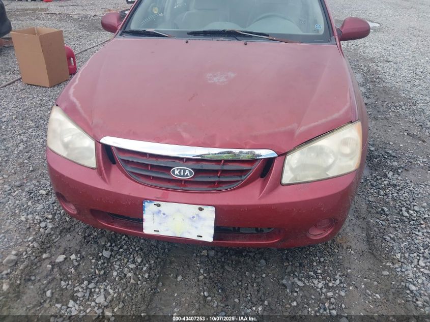 2004 Kia Spectra Ex/Lx VIN: KNAFE121045012761 Lot: 43407253