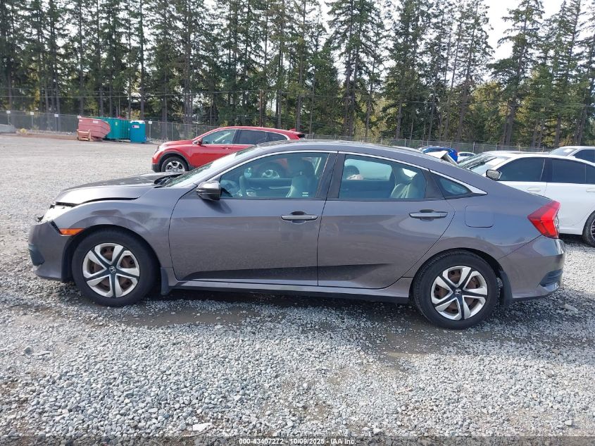 2016 Honda Civic Lx VIN: 19XFC2F55GE219716 Lot: 43407272