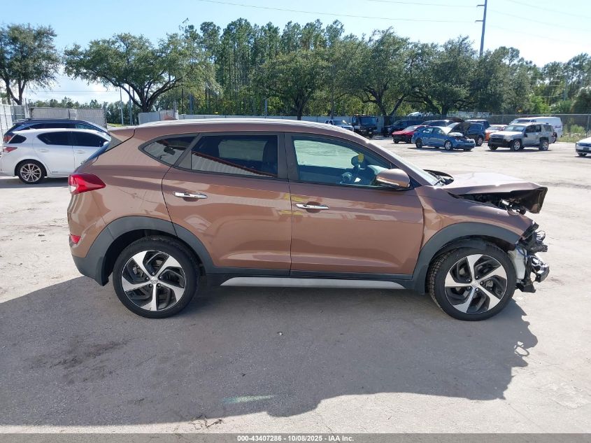 2017 Hyundai Tucson Limited VIN: KM8J33A20HU519742 Lot: 43407286