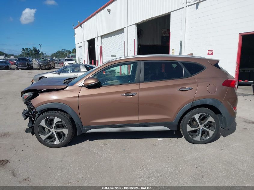 2017 Hyundai Tucson Limited VIN: KM8J33A20HU519742 Lot: 43407286