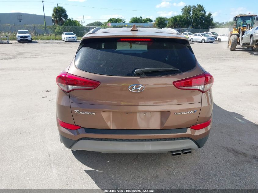 2017 Hyundai Tucson Limited VIN: KM8J33A20HU519742 Lot: 43407286