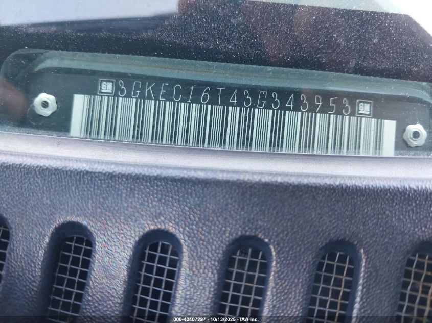 2003 GMC Yukon Xl 1500 Slt VIN: 3GKEC16T43G343953 Lot: 43407297