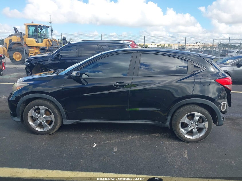 2017 Honda Hr-v 1.8 Lx Black Lot 111043407348 Vin 3CZRU5H37HM705369
