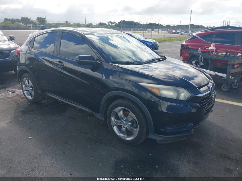 2017 Honda Hr-v 1.8 Lx Black Lot 111043407348 Vin 3CZRU5H37HM705369