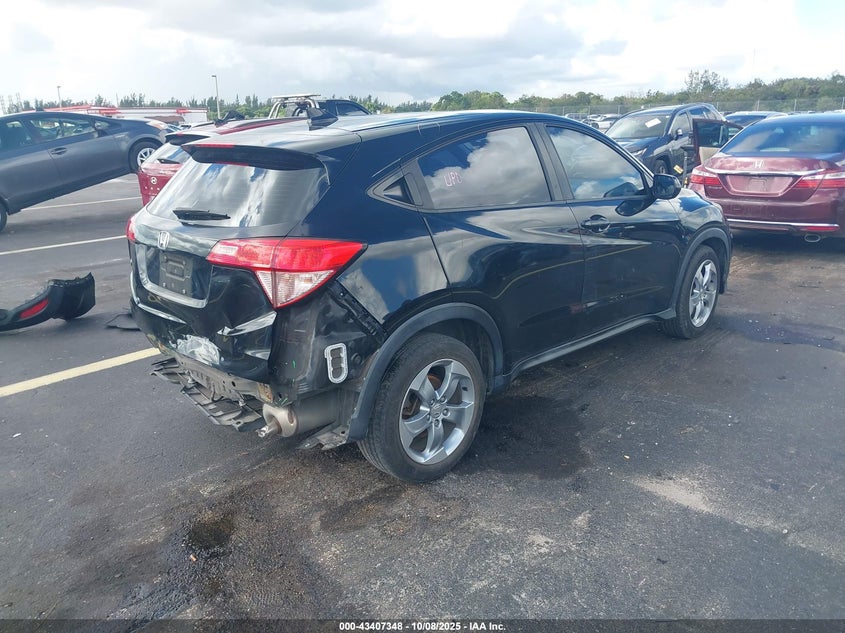 2017 Honda Hr-v 1.8 Lx Black Lot 111043407348 Vin 3CZRU5H37HM705369