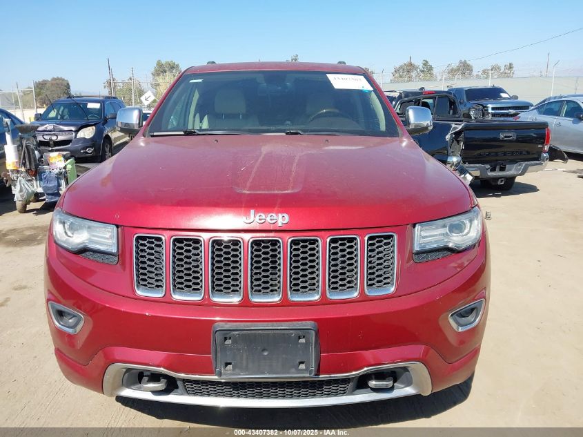 2014 Jeep Grand Cherokee Overland VIN: 1C4RJECG3EC212021 Lot: 43407382
