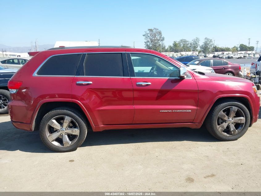2014 Jeep Grand Cherokee Overland VIN: 1C4RJECG3EC212021 Lot: 43407382