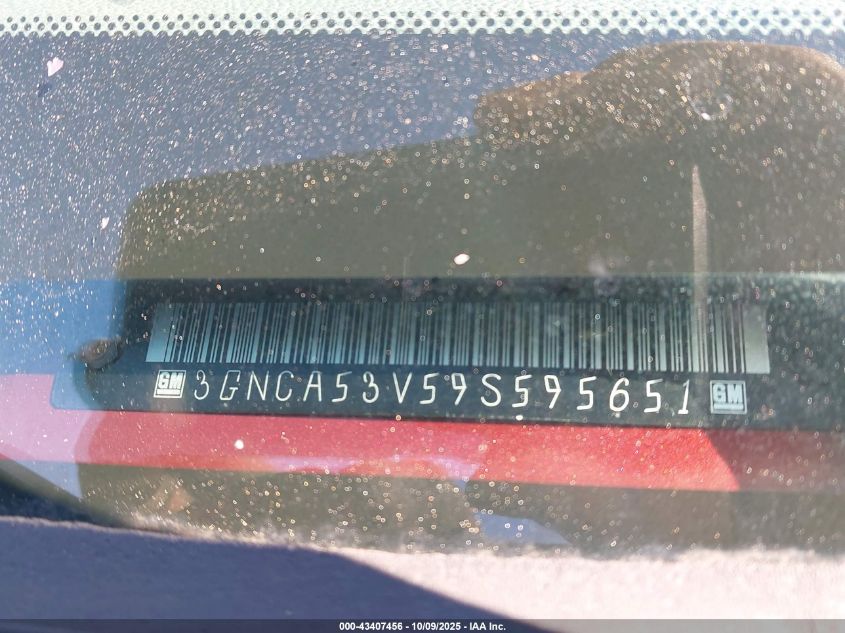 2009 Chevrolet Hhr Lt VIN: 3GNCA53V59S595651 Lot: 43407456