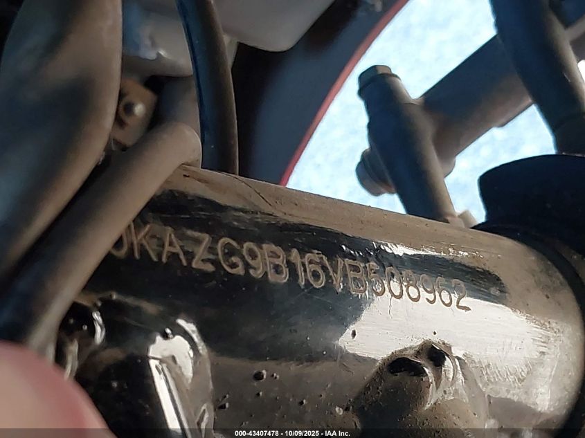 1997 Kawasaki Zg1200 B VIN: JKAZG9B16VB508962 Lot: 43407478