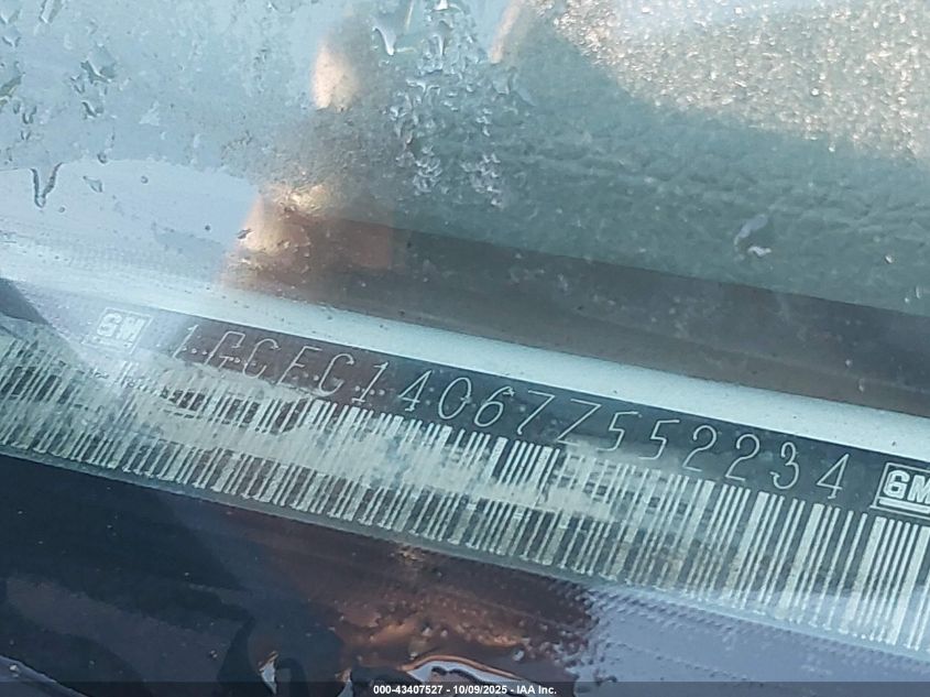 2007 Chevrolet Silverado 1500 Work Truck VIN: 1GCEC14067Z552234 Lot: 43407527