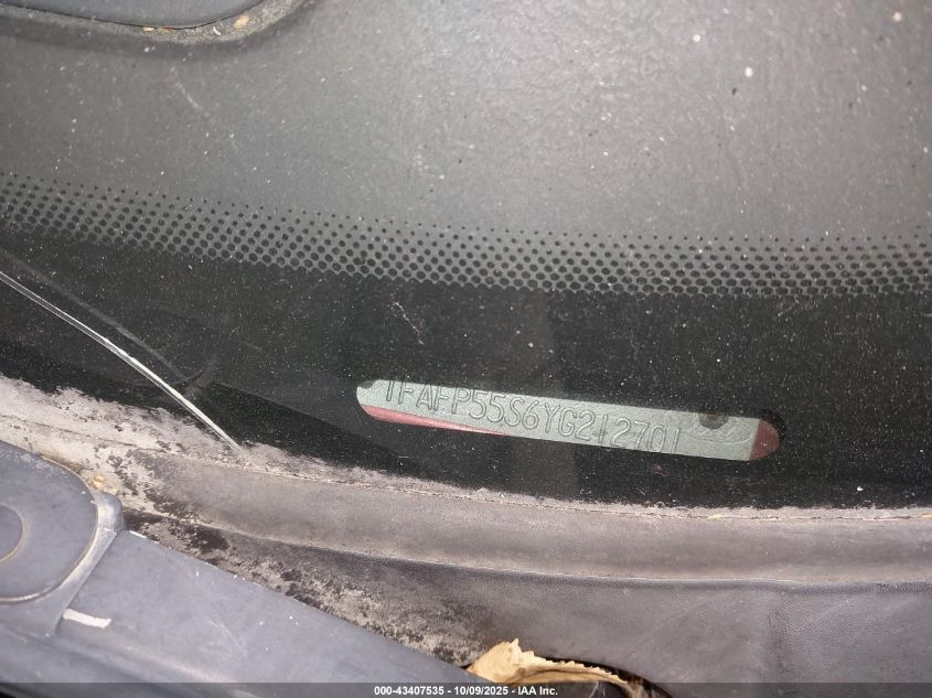 2000 Ford Taurus Ses VIN: 1FAFP55S6YG212701 Lot: 43407535