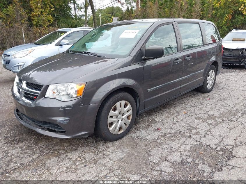 2016 Dodge Grand Caravan American Value Pkg VIN: 2C4RDGBG1GR154621 Lot: 43407585