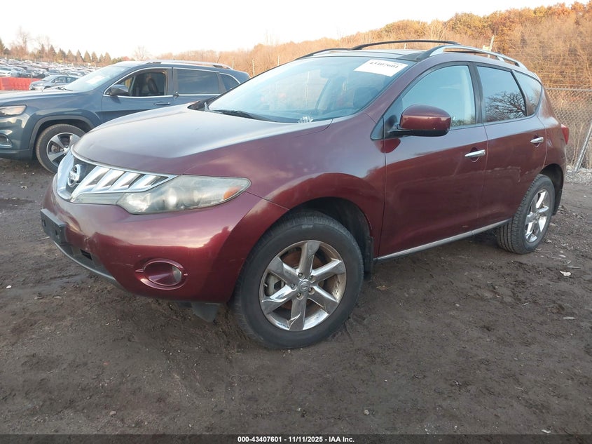 JN8AZ18U99W102886 2009 NISSAN MURANO photo no. 2
