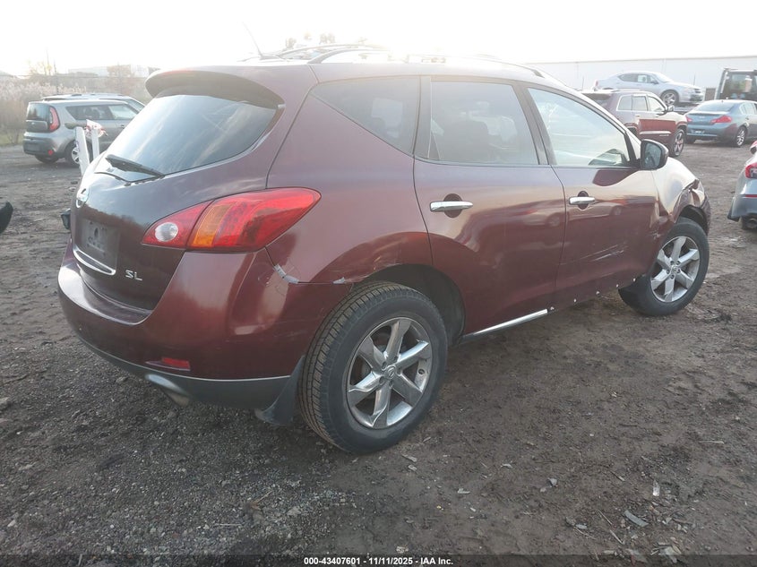 JN8AZ18U99W102886 2009 NISSAN MURANO photo no. 4