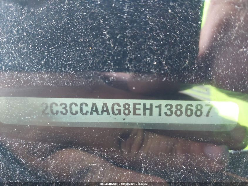 2014 Chrysler 300 VIN: 2C3CCAAG8EH138687 Lot: 43407606
