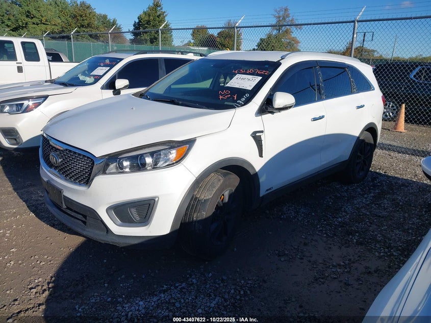 Vin: 5xypgda33gg119210, lot: 43902423, kia sorento 2.4l lx 20162