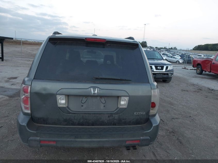 2007 Honda Pilot Ex-L VIN: 5FNYF18517B021782 Lot: 43407639