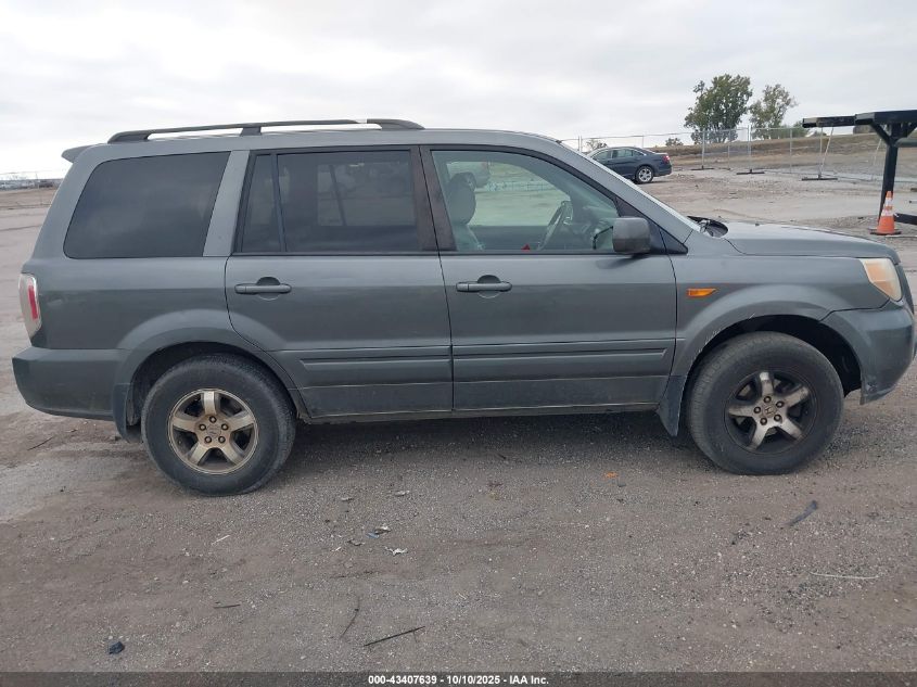 2007 Honda Pilot Ex-L VIN: 5FNYF18517B021782 Lot: 43407639
