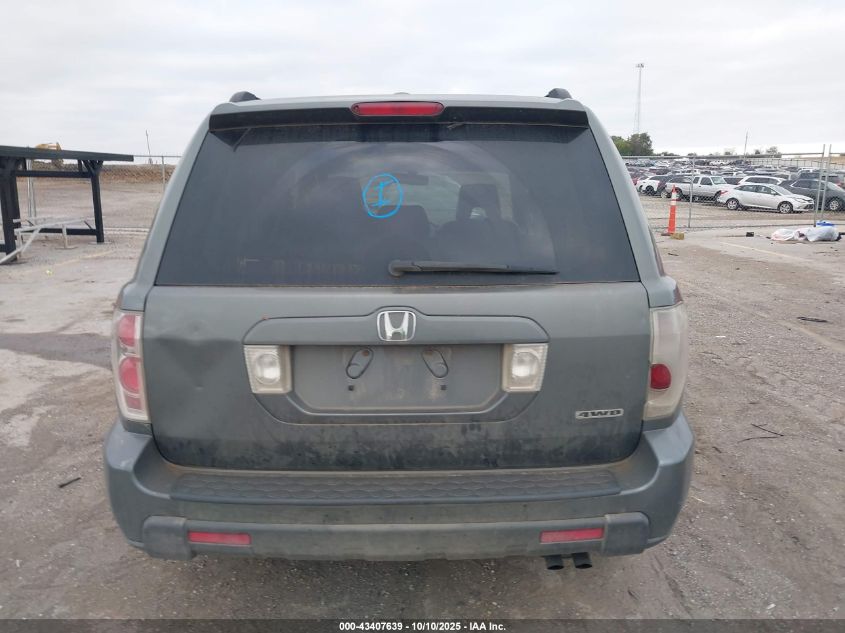 2007 Honda Pilot Ex-L VIN: 5FNYF18517B021782 Lot: 43407639