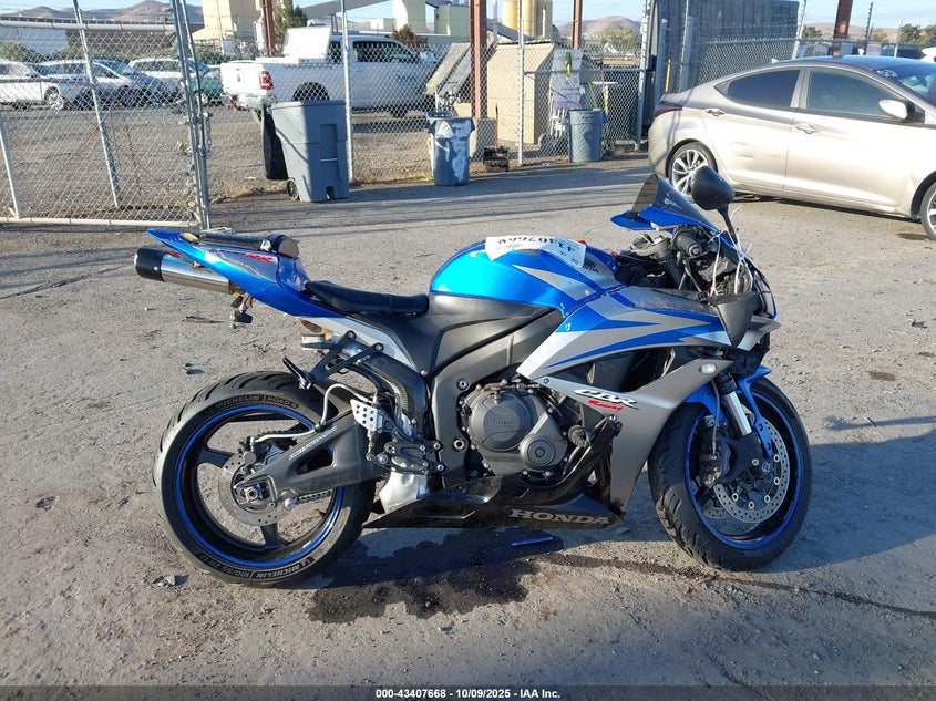 2007 Honda Cbr600 Rr VIN: JH2PC40127M000419 Lot: 43407668