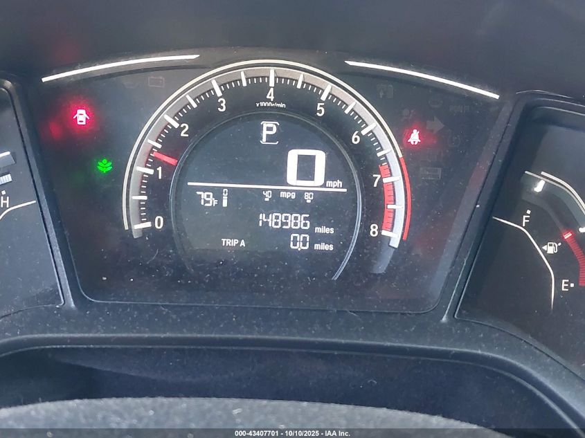 2017 Honda Civic Lx VIN: 19XFC2F54HE046675 Lot: 43407701