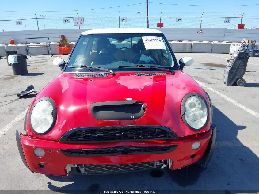 2006 Mini Cooper S VIN: WMWRE33516TJ37745 Lot: 43407770