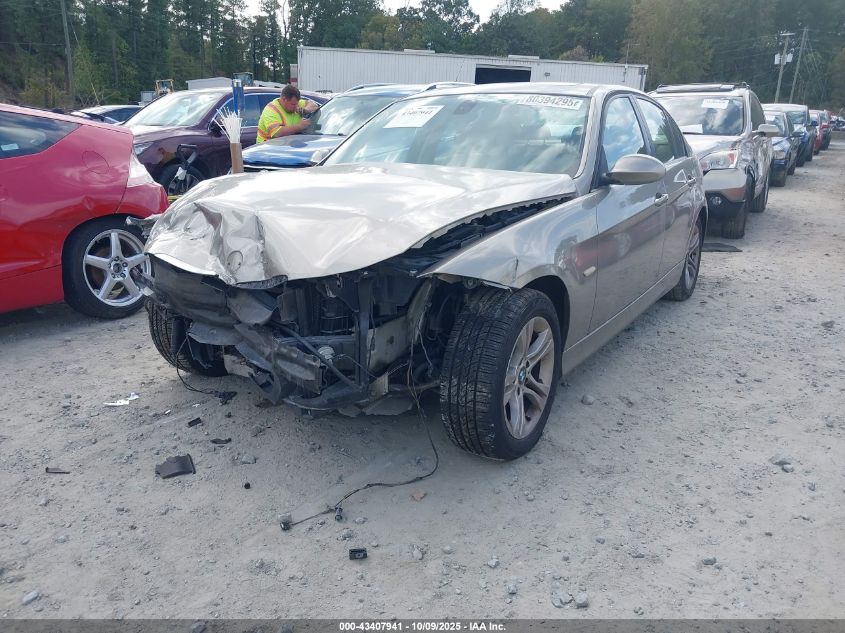 2008 BMW 328I beige sedan gasoline WBAVC57548NK77872 photo #3