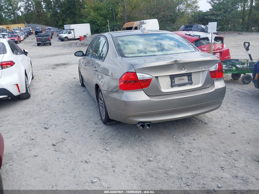 2008 BMW 328I beige sedan gasoline WBAVC57548NK77872 photo #4