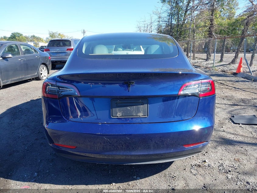2023 Tesla Model 3 Rear-Wheel Drive VIN: 5YJ3E1EA9PF665190 Lot: 43407951