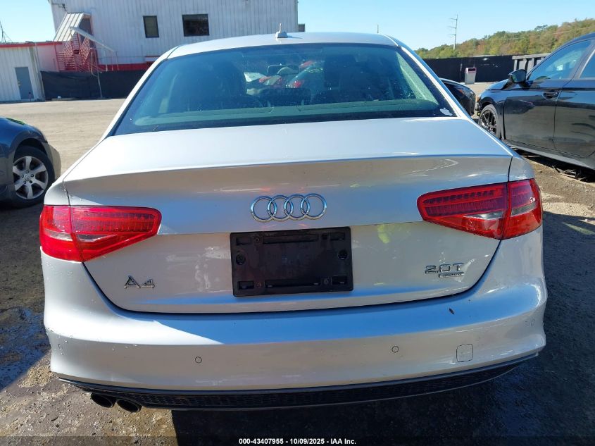 2014 Audi A4 2.0T Premium VIN: WAUFFAFL5EN022888 Lot: 43407955