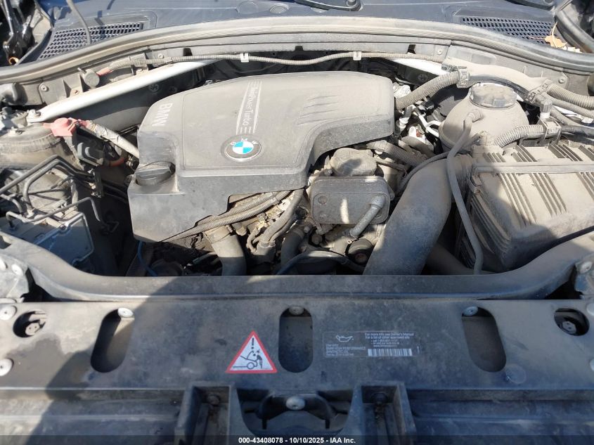 2013 BMW X3 xDrive28I VIN: 5UXWX9C55D0A24836 Lot: 43408078