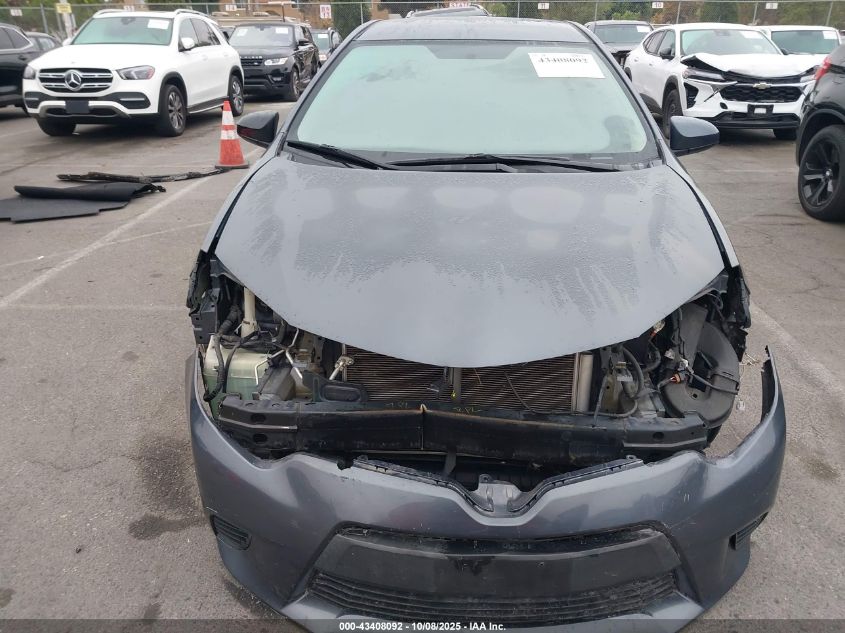 2014 Toyota Corolla Le VIN: 5YFBURHEXEP032646 Lot: 43408092