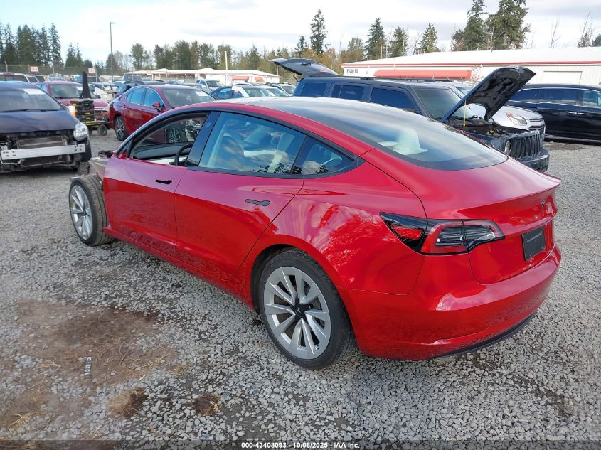 2023 Tesla Model 3 Rear-Wheel Drive VIN: 5YJ3E1EA1PF665426 Lot: 43408093