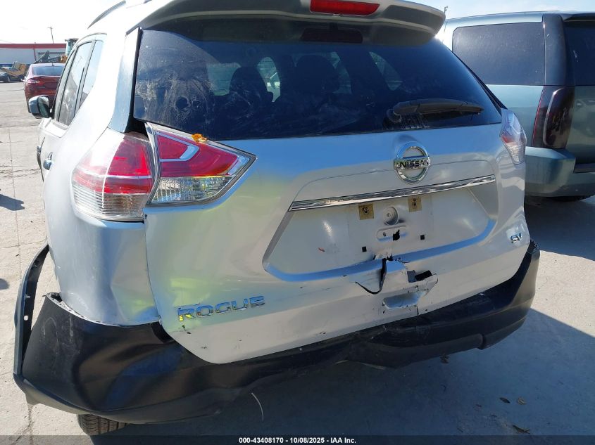 2016 Nissan Rogue Sv VIN: KNMAT2MT4GP623702 Lot: 43408170