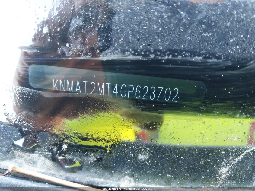 2016 Nissan Rogue Sv VIN: KNMAT2MT4GP623702 Lot: 43408170