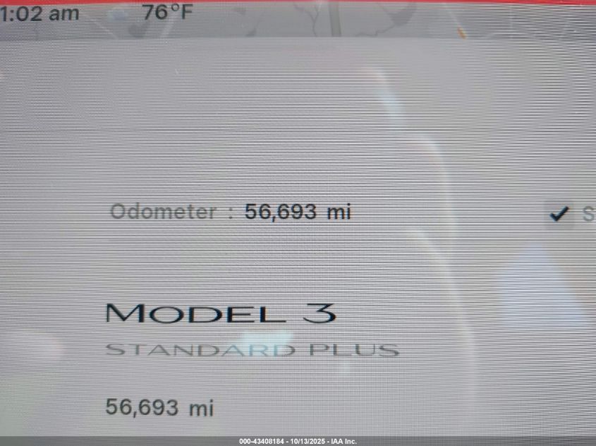 2020 Tesla Model 3 Standard Range Plus Rear-Wheel Drive/Standard Range Rear-Wheel Drive VIN: 5YJ3E1EA4LF796814 Lot: 43408184