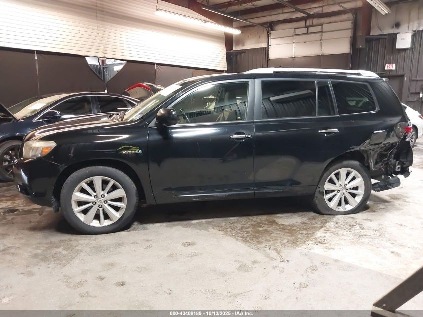 2008 Toyota Highlander Hybrid Limited VIN: JTEEW44A382006580 Lot: 43408189
