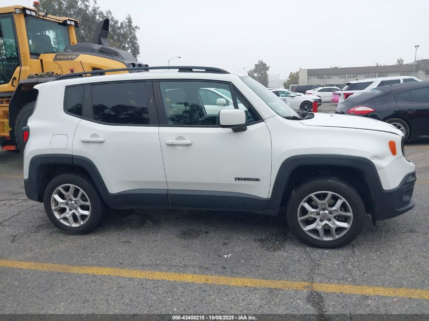 2018 Jeep Renegade Latitude 4X4 VIN: ZACCJBBB7JPJ30032 Lot: 43408219