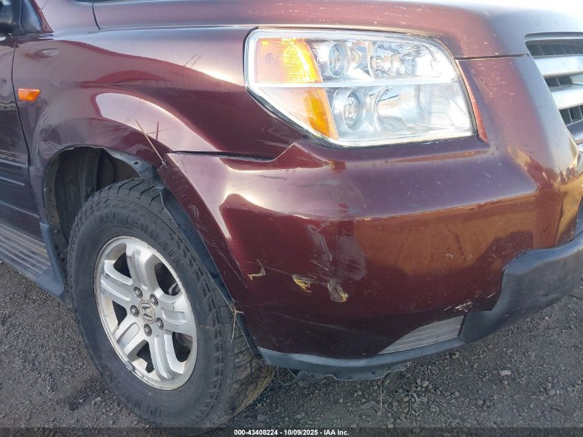 2008 Honda Pilot Vp VIN: 5FNYF18288B010804 Lot: 43408224