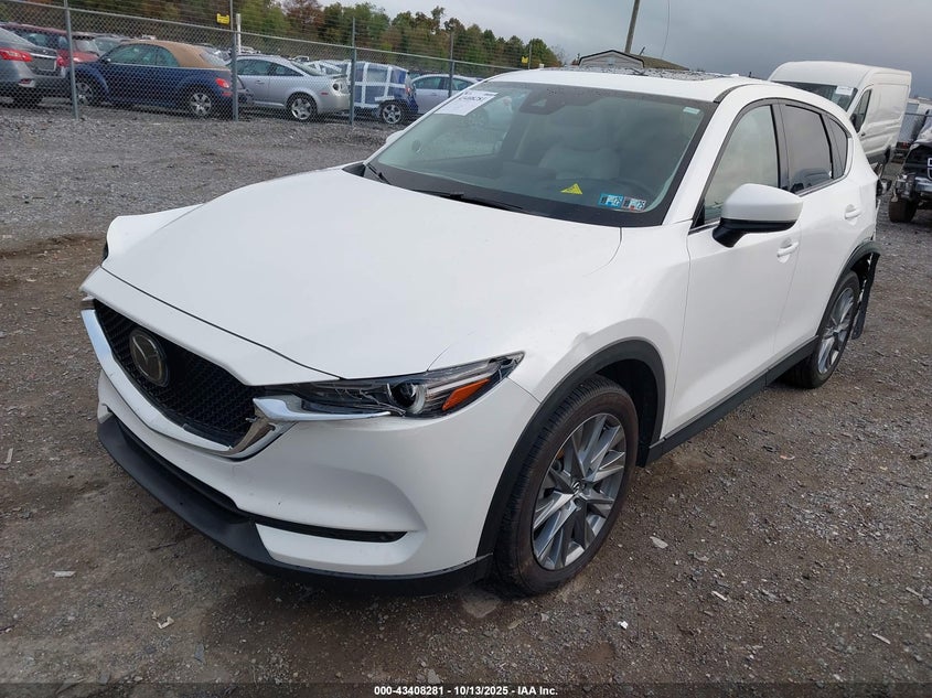 2021 Mazda Cx-5 2.5 Grand Touring White Lot 111043408281 Vin JM3KFBDM2M0498912