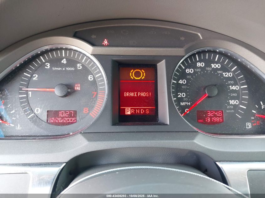 2005 Audi A6 3.2 VIN: WAUDG74F65N065768 Lot: 43408293