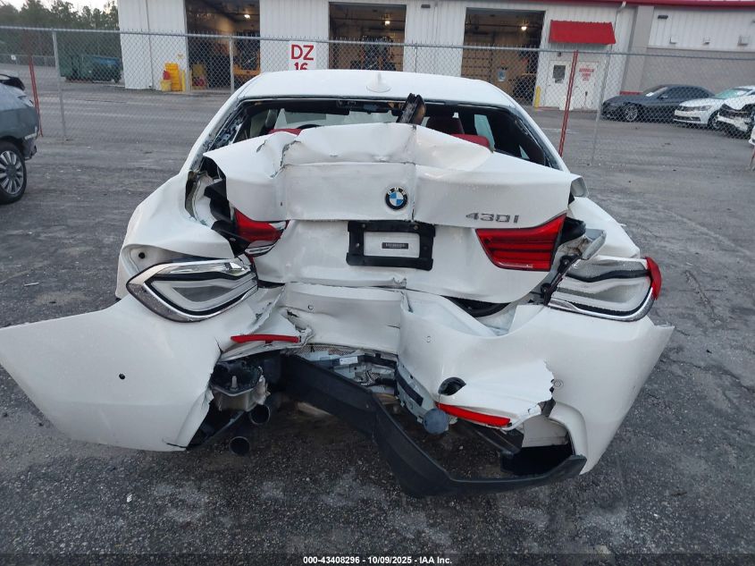 2019 BMW 430I VIN: WBA4W3C51KAF93003 Lot: 43408296