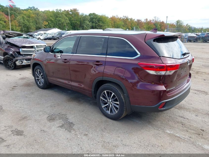 2018 Toyota Highlander Xle VIN: 5TDJZRFH1JS827757 Lot: 43408325