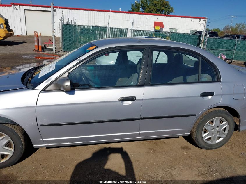 2004 Honda Civic Vp VIN: 1HGES163X4L017336 Lot: 43408360