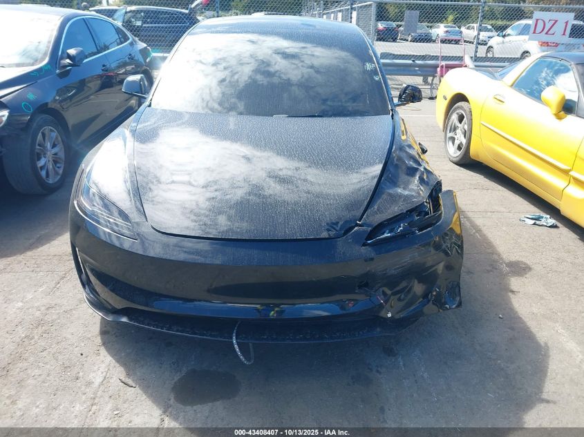 2025 Tesla Model 3 Performance VIN: 5YJ3E1ET5SF073148 Lot: 43408407