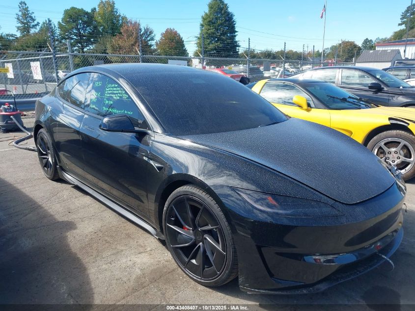 2025 Tesla Model 3 Performance VIN: 5YJ3E1ET5SF073148 Lot: 43408407
